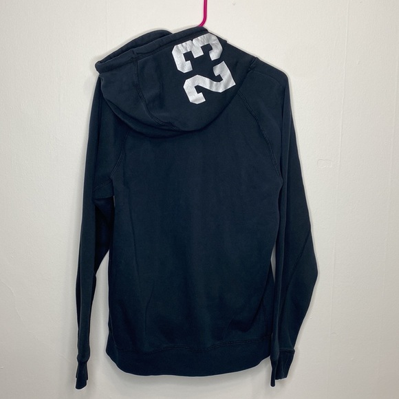 Vintage NIKE Michael Air Jordan Mens M Black Pullover Hoodie Flight Logo Swoosh - Picture 2 of 4